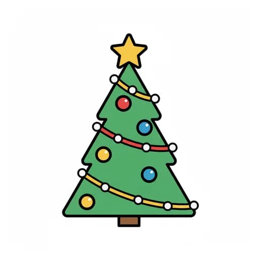 Pictograma de árbol de navidad