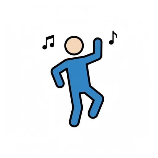 Pictograma de bailar