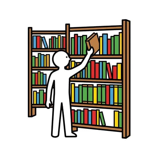 Pictograma de biblioteca