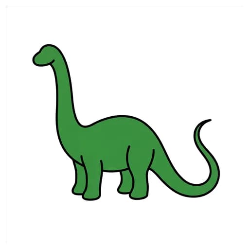Pictograma de brontosaurio