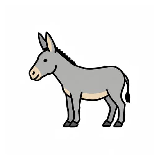 Pictograma de burro