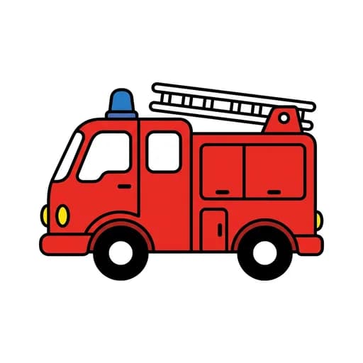 Pictograma de camion de bomberos