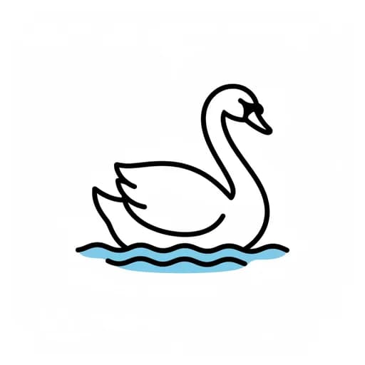 Pictograma de cisne