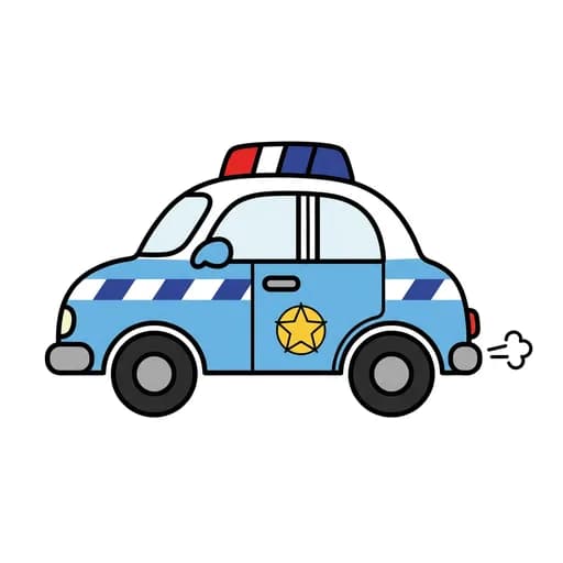 Pictograma de coche policia