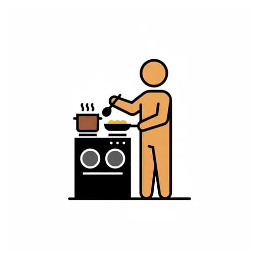 Pictograma de cocinar