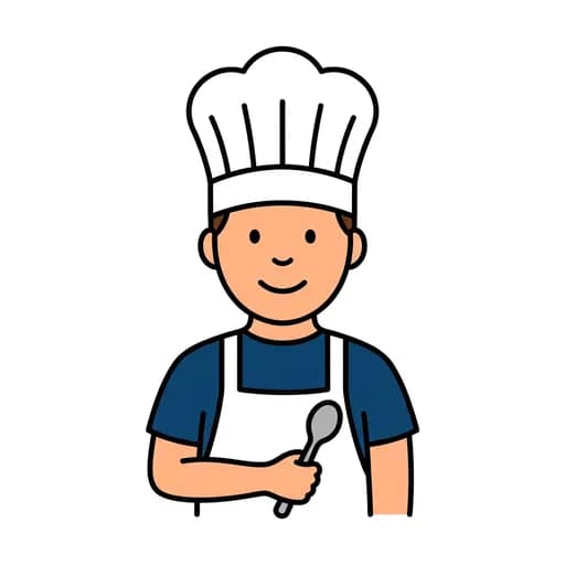 Pictograma de cocinero