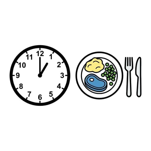 Pictograma de hora de comer