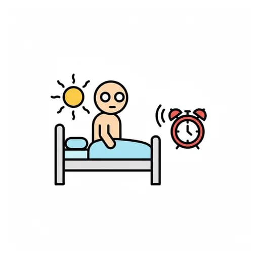 Pictograma de despertarse