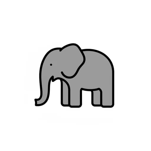 Pictograma de elefante
