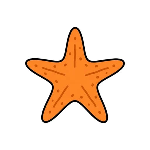 Pictograma de estrella de mar