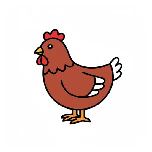 Pictograma de gallina