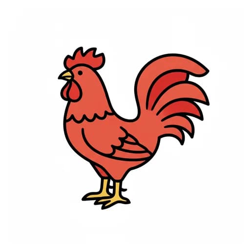Pictograma de gallo