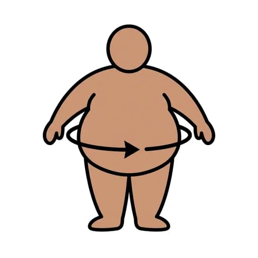 Pictograma de gordo