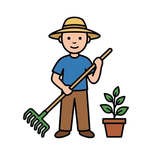 Pictograma de jardinero
