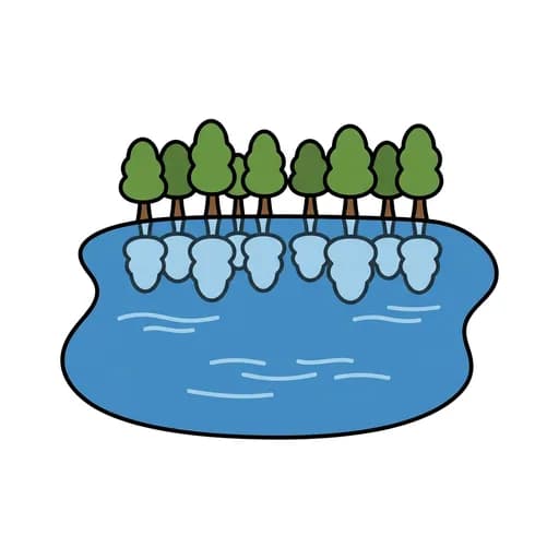Pictograma de lago