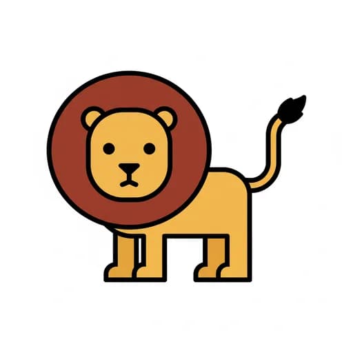 Pictograma de león