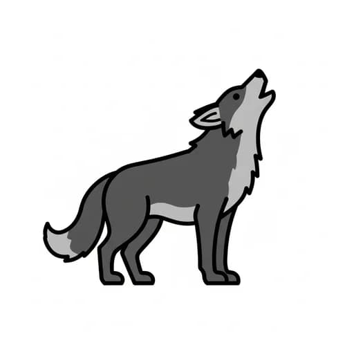 Pictograma de lobo