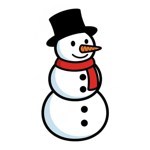 Pictograma de muñeco de nieve