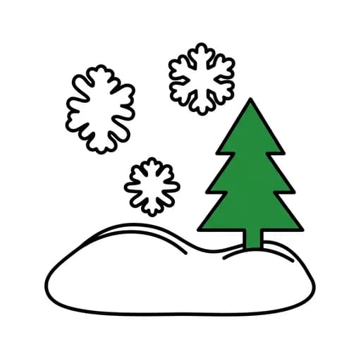 Pictograma de nieve