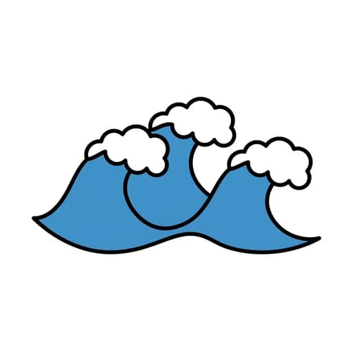Pictograma de olas