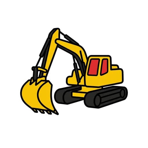 Pictograma de pala excavadora