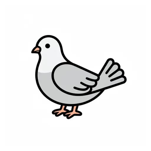 Pictograma de paloma