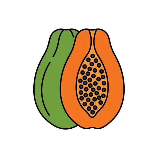 Pictograma de papaya