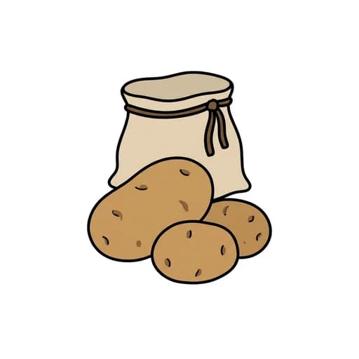Pictograma de patatas