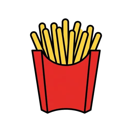Pictograma de patatas fritas