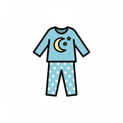Pictograma de pijama