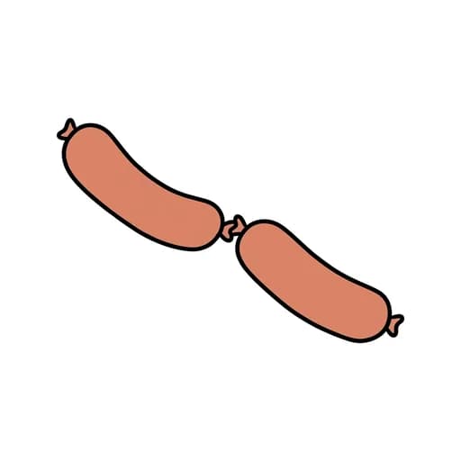 Pictograma de salchichas