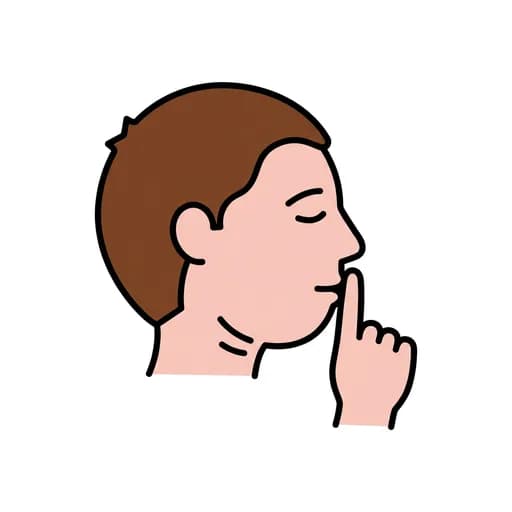 Pictograma de silencio