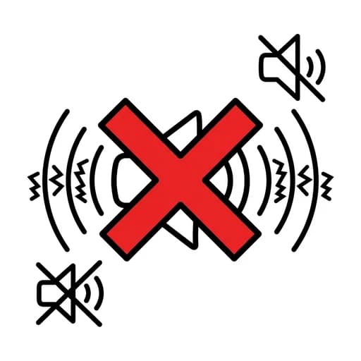 Pictograma de sonido incorrecto