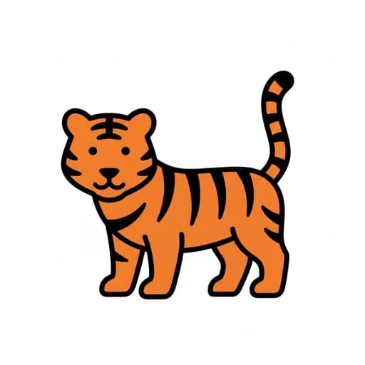 Pictograma de tigre