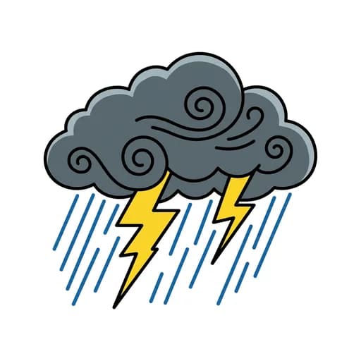Pictograma de tormenta