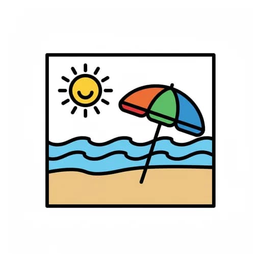 Pictograma de verano