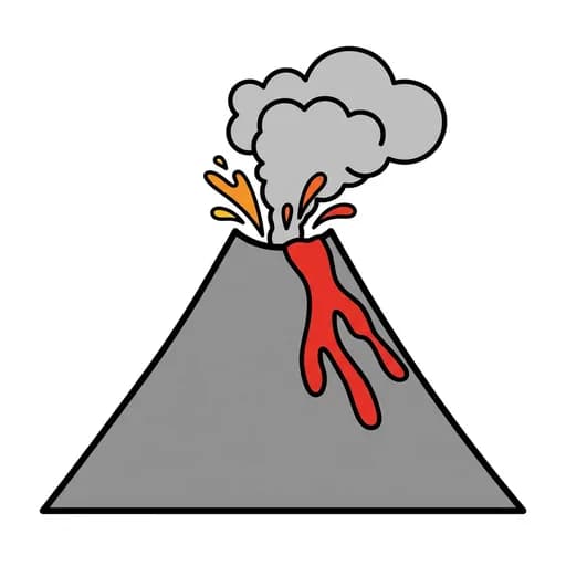 Pictograma de volcán
