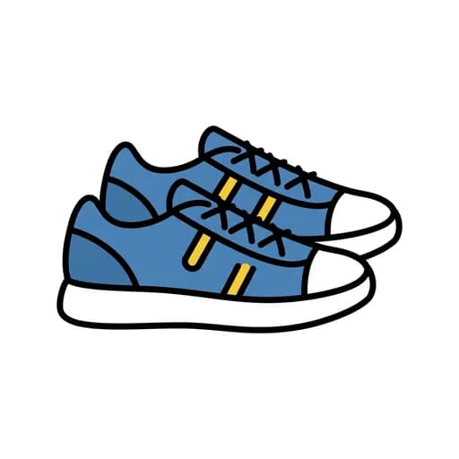 Pictograma de zapatillas