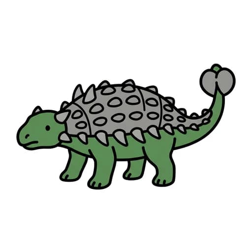 Pictograma de anquilosaurio