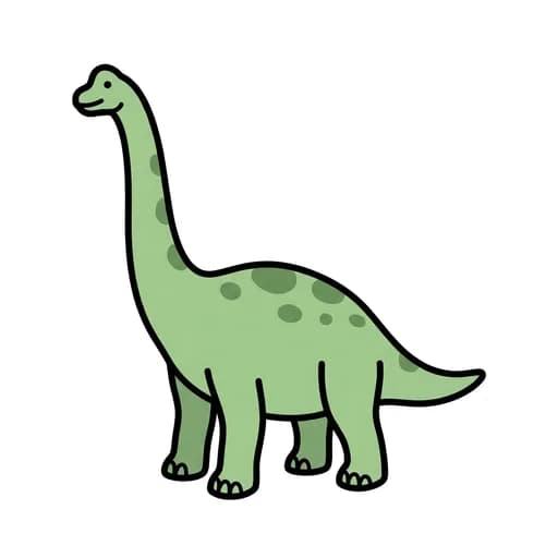 Pictograma de braquiosaurio