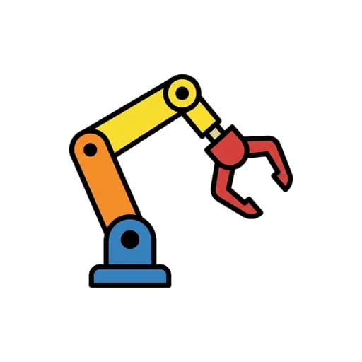 Pictograma de brazo robot