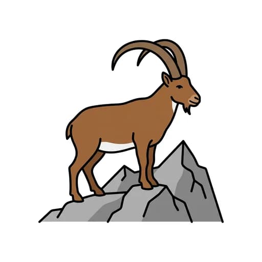 Pictograma de cabra montés