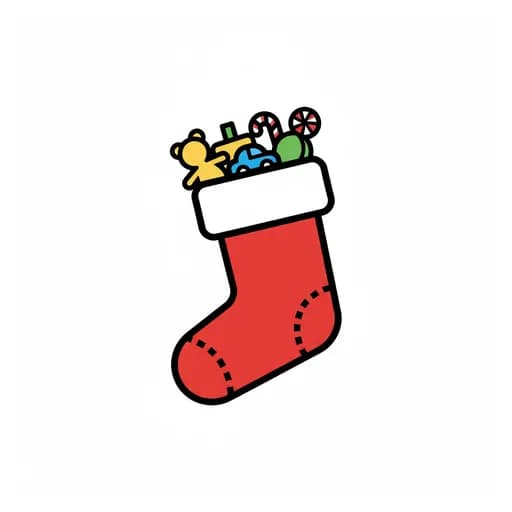 Pictograma de calcetín de navidad