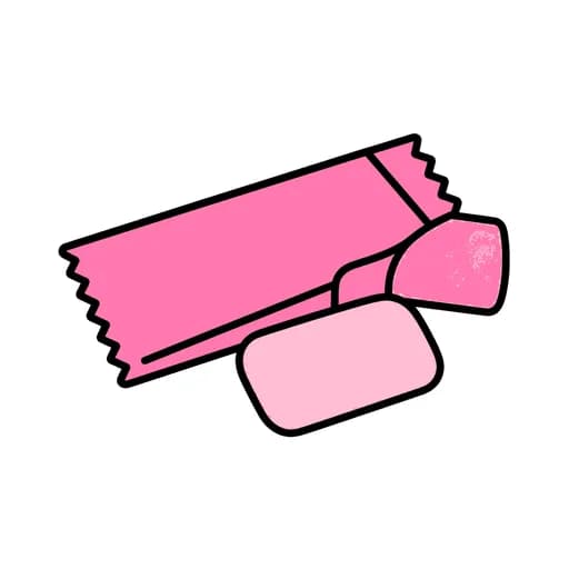 Pictograma de chicle