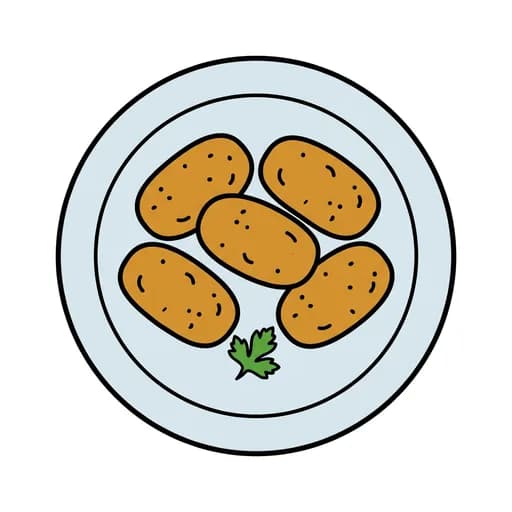 Pictograma de croquetas