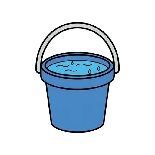 Pictograma de cubo de agua