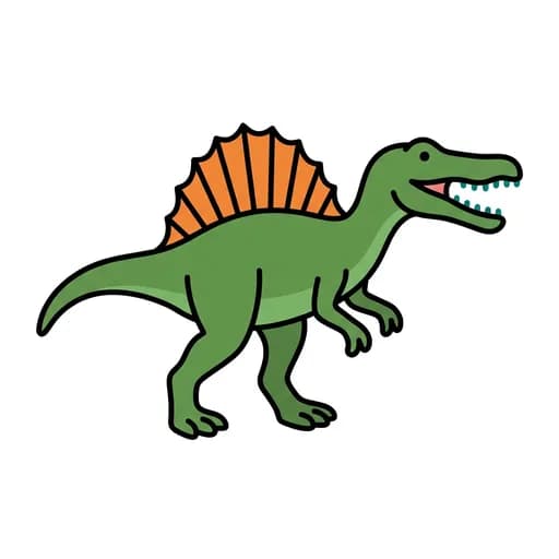 Pictograma de espinosaurio