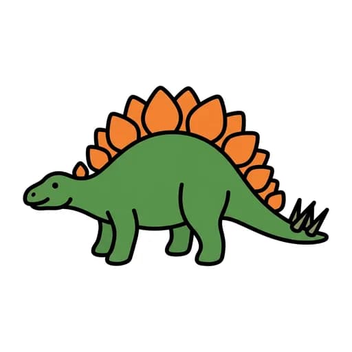 Pictograma de estegosaurio