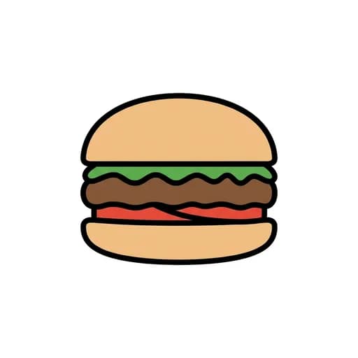 Pictograma de hamburguesa
