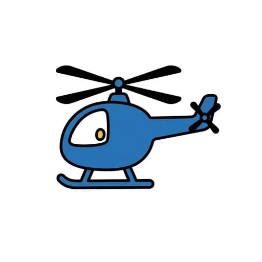 Pictograma de helicoptero